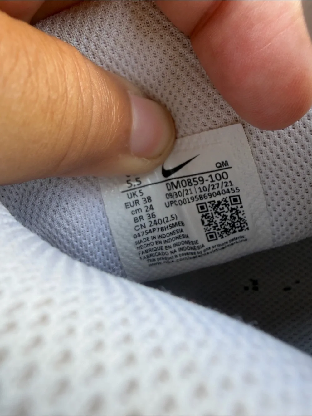 Nike Women’s High-Top Sneakers in Light Beige with Bandana Print